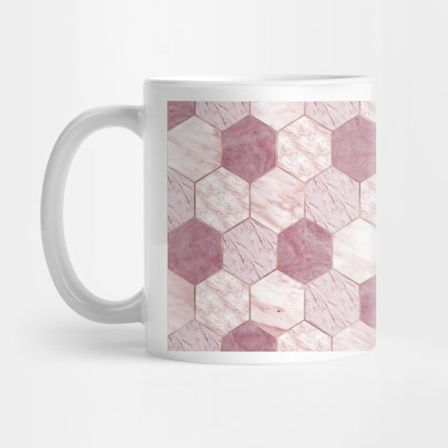 Deep rose marble honeycomb by marbleco